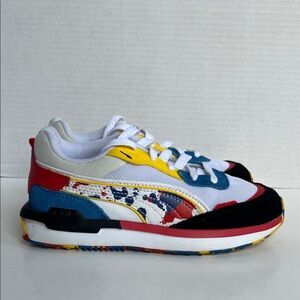Puma City Rider Splash Kids Sneakers Sz. 2C Colorful Sporty